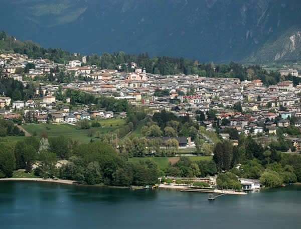 bio hotel lago levico terme valsugana vista dall'alto