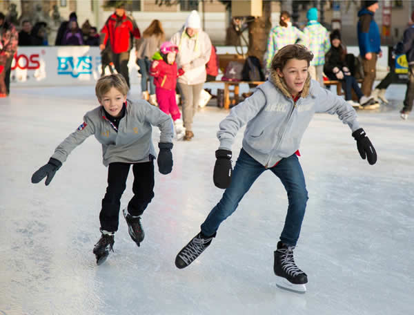 PATTINARE SUL GHIACCIO IN VALSUGANA con bambini